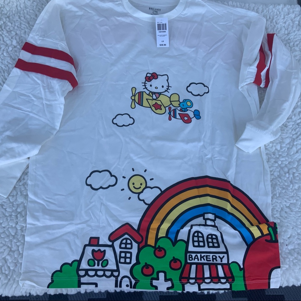 NWT Sanrio Hello Kitty Long sleeve tee limited Plus size Large